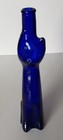 Happy Cat Cobalt Blue Glass Mosel Reisling Rheinhessen Germany Wine Bottle 13   