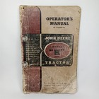 Antique 1940s John Deere Operators Manual No  Om-rhi-145 Model H Tractor