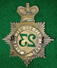 Victorian 23rd Foot  royal Welsh Fusiliers  Quilted Pattern Shako Plate