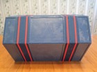 Rolykit Blue Rollup Storage Box Craft Case Tool Sewing Jewelry Parts Fishing Vtg