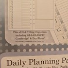 2 Packs Day Runner Undated Daily Planning Pages 5 5x8 5  3 Or 7 Hole  60 Refills