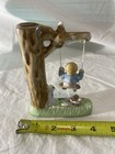 Antique Miniature Hand Painted Royal Japan Child On Tree Swing Figurine