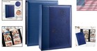 Photo Album 4x6 300 Photos Large Capacity Leather Cover Wedding Family Blue