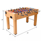 54 In  Brown Hurricane Foosball Table For Family Game Rooms  Analog Scoring And