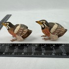 Lot Of 2 Vintage Wood Hand Carved Painted Birds Wooden Antique