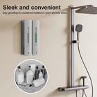 Dispensador De Champ   Y Acondicionador De Pared Con 2 Compartimentos  Instalaci  