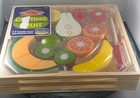 Melissa   Doug Cutting Fruit Set Kids Toy Wooden Play Food Kitchen Accessory
