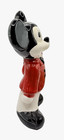 Vintage Mickey Mouse Ceramic Figurine Hand Painted Red Jacket Disney 9    Statue