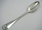 American Colonial Coin Silver Spoon Serving Spoon By Joseph Carman Phila Pa 1771