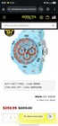 Invicta Men s Venom Hydra 52mm Chronograph Dial Lightblue  Orange Watch 48238