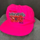 Vintage 1990 Indianapolis Indy 500 Racing Hot Pink Snap Back Baseball Hat
