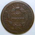 1856 Braided Hair Large Cent 1c Vg K294