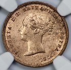 1844 Great Britain 1 2f Half Farthing Ngc Ms 64 Rb Red Brown