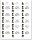150 Black Greyhound Dog Flowers Mailing Return Address Labels Personalized