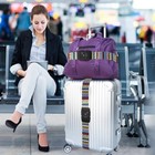 Heavy Duty Luggage Adjustable Straps Tsa Approved W lock Suitcase Belt -geometry