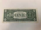  1 Dollar Bill Ladder Quad Serial Number 00233440 Federal Reserve Note 