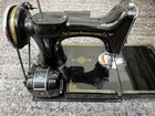 Vintage 1937 Singer 221 Featherweight Sewing Machine     Complete Bundle W  Case