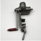 Vintage Ebaloy Cast Aluminum Meat Grinder Food Chopper Clamp On Red Handle