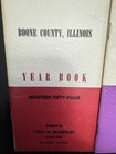 Boone County  Illinois Year Books 1954 1955 1958