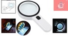Large 30x Magnifying Glass With Led Light - Perfect For Reading And Inspection