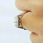 4 8ct Vintage Art Deco Style Wedding Lab Created Diamond 14k Gold Finish Ring