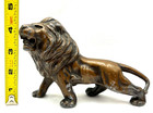 Vintage Cast Metal Lion Figurine Good Condition