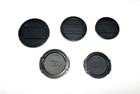 Minolta 5 Front Lens Cap Set 62mm 55mm  x2  49mm  x2  Vintage Lot