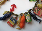 Vtg 1939-40 New York World s Fair Advertising Promo Charm Bracelet Loaded
