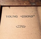 23x23 African American Boys In Cotton Rare  By M t  Sheahan Marked  young Coons 