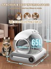 Self-cleaning Cat Litter Box  App Control  Air Purification  65l  Secure
