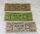 The Rolling Stones 1965 Full Original Unused Tickets Keith Richards Brian Jones