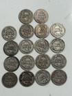 Barber Dime Lot  18 Coins 