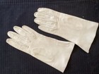 Vtg White Leather Gloves  charter Club  Italian Made 