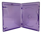 10 Premium Standard Clear Purple Blu-ray Single Cases 12mm   1-3 Days