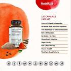 Ashwagandha 1300mg Made With Organic Ashwagandha Root Powder   Black Pepper