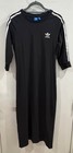 Adidas Originals 3-stripes Black Midi Dress Size L