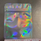25 Holographic Zip Bags 3x3 Resealable Packaging Pouches