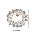 2pcs Durable Rhinestone Flower Shoe Clips Detachable Bridal Crystal Decoration
