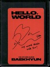Exo Baekhyun - Hello World Album Official Photocard Kpop