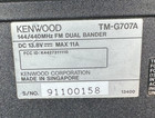 Used Kenwood Fm Dual Bander Tm-g707a Radio 144 430 Mhz With Mic   Bracket Works