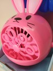 Easter Spring Pink Bunny Bubble Machine  With 2 Oz Bubble Solution Sealed New