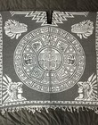 Mexican Poncho  calendario Azteca   Sarape   Reversible   Gaban