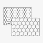 Honeycomb Set - Reusable Airbrush Stencil Template