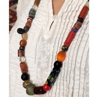 Long Strand African Antique Variety  Glass African Trade Beads-ghana