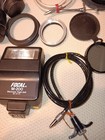 Vintage Lot Of  Camera  Lens  Flashes Lens Cover  Lens Cases 