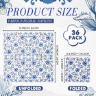 36 Pack 9 Styles Decoupage Napkins Assorted Floral Decorative Decoupage Napkins