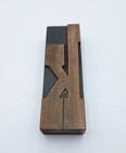Antique Letterpress Wood Type Letter K Wooden Printing Block