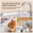 Stainless Steel Cat Water Fountain 2 2l Pet Drinking Fountain Dispenser For Cats