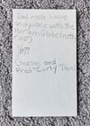 Hubert  geese  Ausbie Signed Index Card  Basketball Harlem Globetrotters