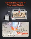 Air Assist Adjustable 30 L min Airflow Air Pump Kit For Laser Engraver Cutter